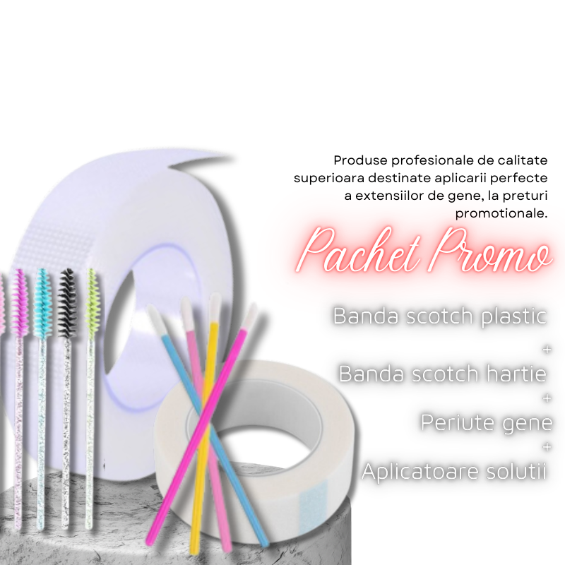 Pachet Promo Scotch Plastic+Hartie+Periute+Aplicatoare