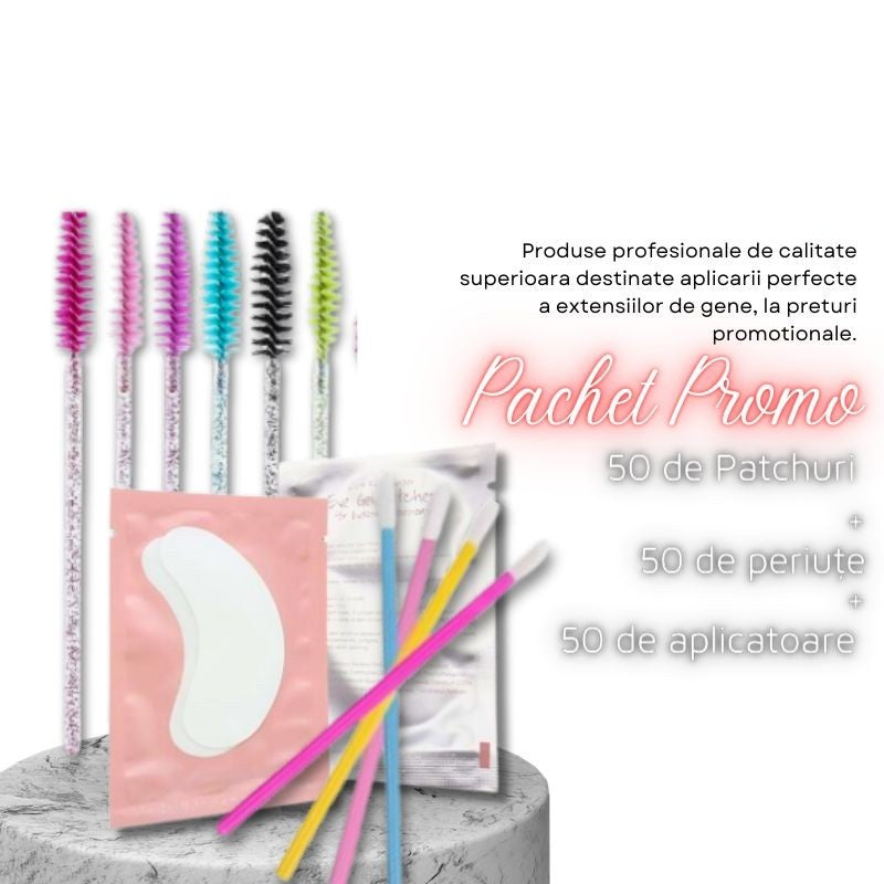 Pachet Promo 50xpatch-uri+50aplicatoare+50periute