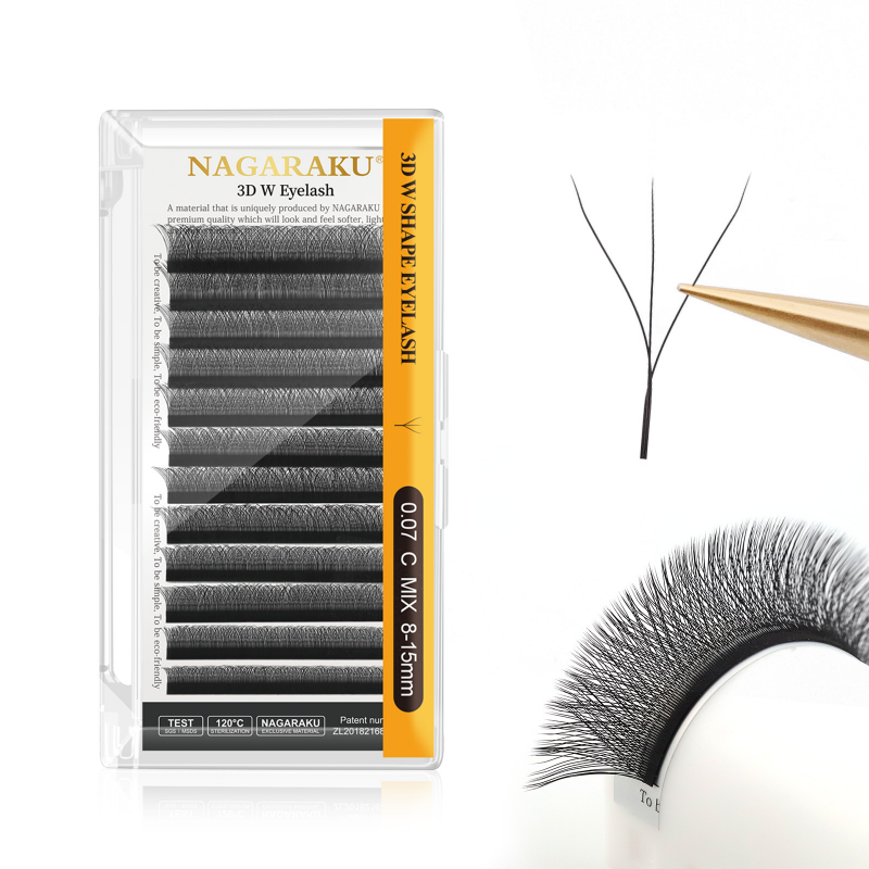 Extensii Gene Nagaraku 3D W gata facute, 12 linii