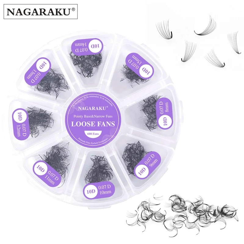 Extensii Gene Premade Nagaraku 10D 600 Buchetele