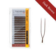 Extensii Gene Nagaraku 2D UU Dark Brown, 12 linii