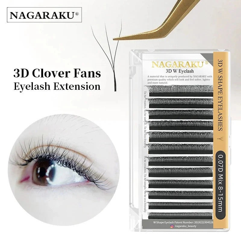 Extensii Gene Nagaraku 3D W gata facute, 12 linii