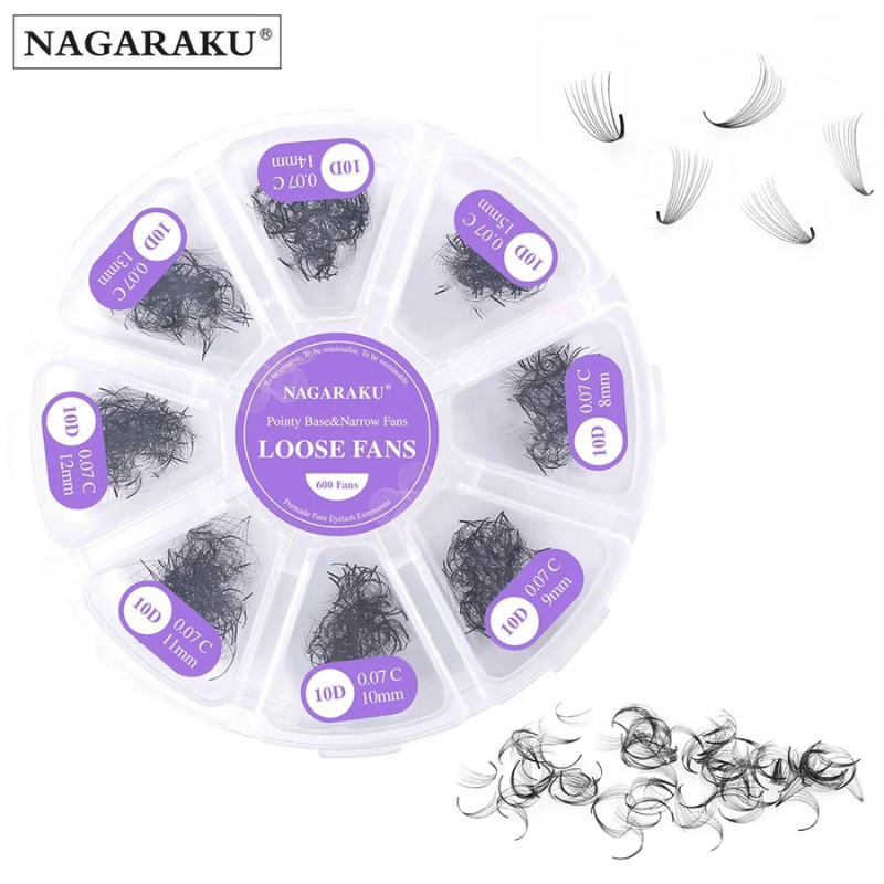 Extensii Gene Premade Nagaraku 10D 600 Buchetele