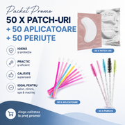 Pachet Promo 50xpatch-uri+50aplicatoare+50periute