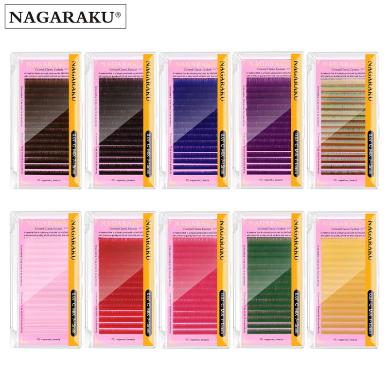 Extensii Gene Color Nagaraku Rosu Mix